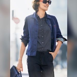 Uniqlo IDLF Polka Dot Long Sleeve Blouse